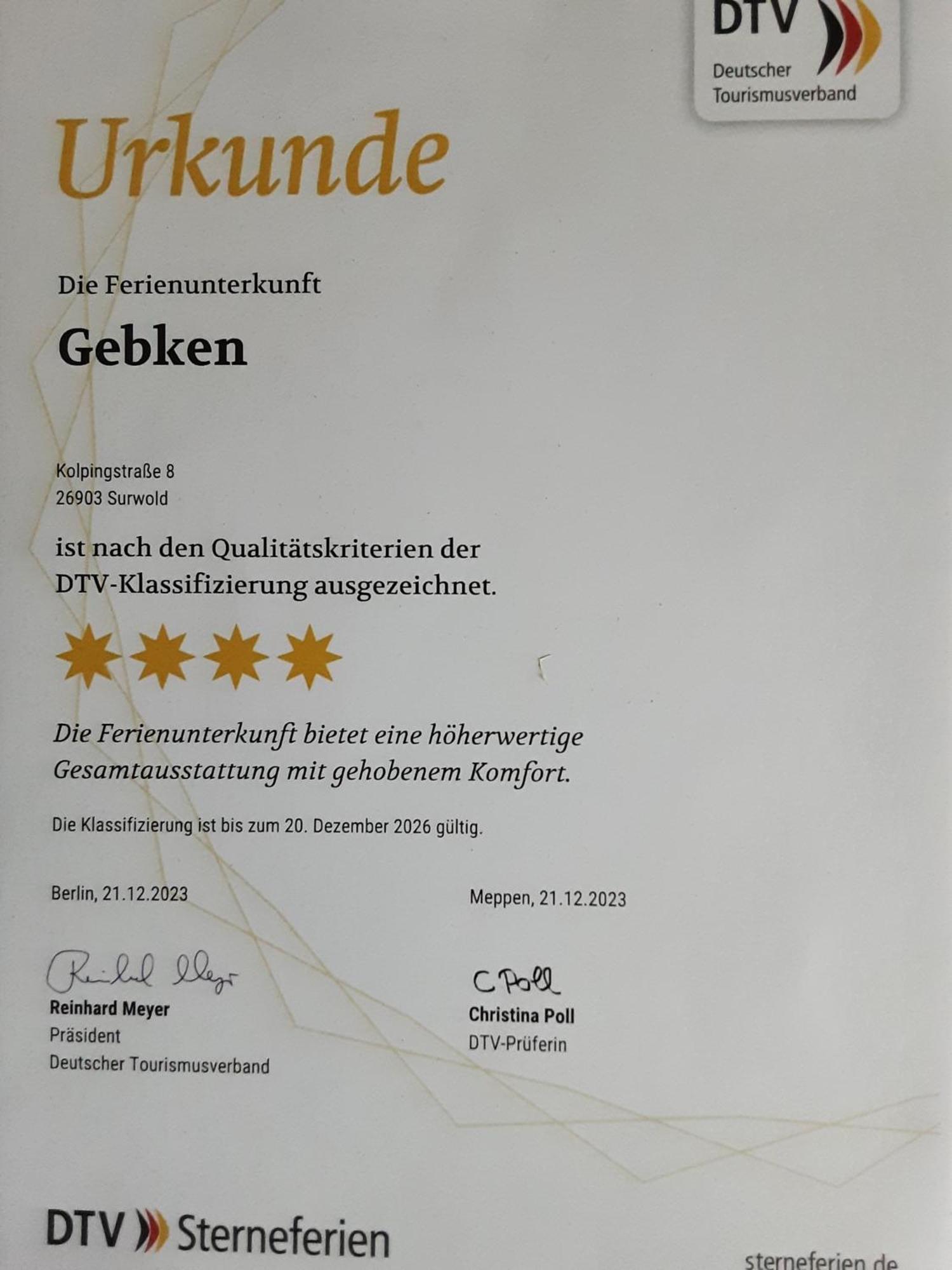 Ferienwohnung Gebken Borgerwald Экстерьер фото